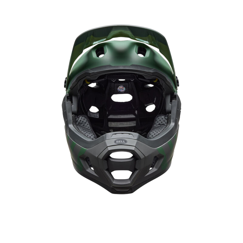 Bell Super DH Spherical Full Face Helmet - Matt Green-Gray