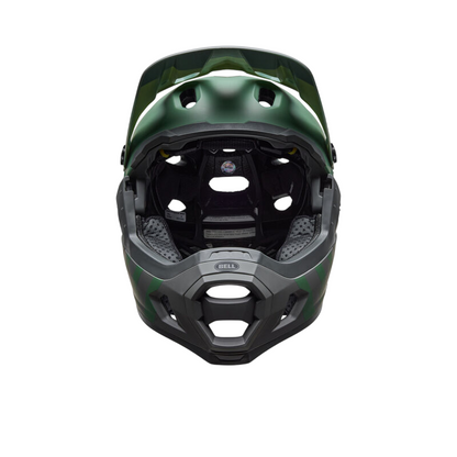 Bell Super DH Spherical Full Face Helmet - Matt Green-Gray