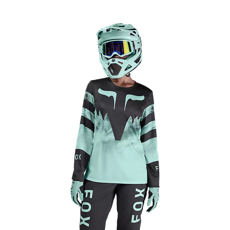 Fox Racing Ranger Long Sleeve MTB Jersey - Womens - Kairos - Turquoise