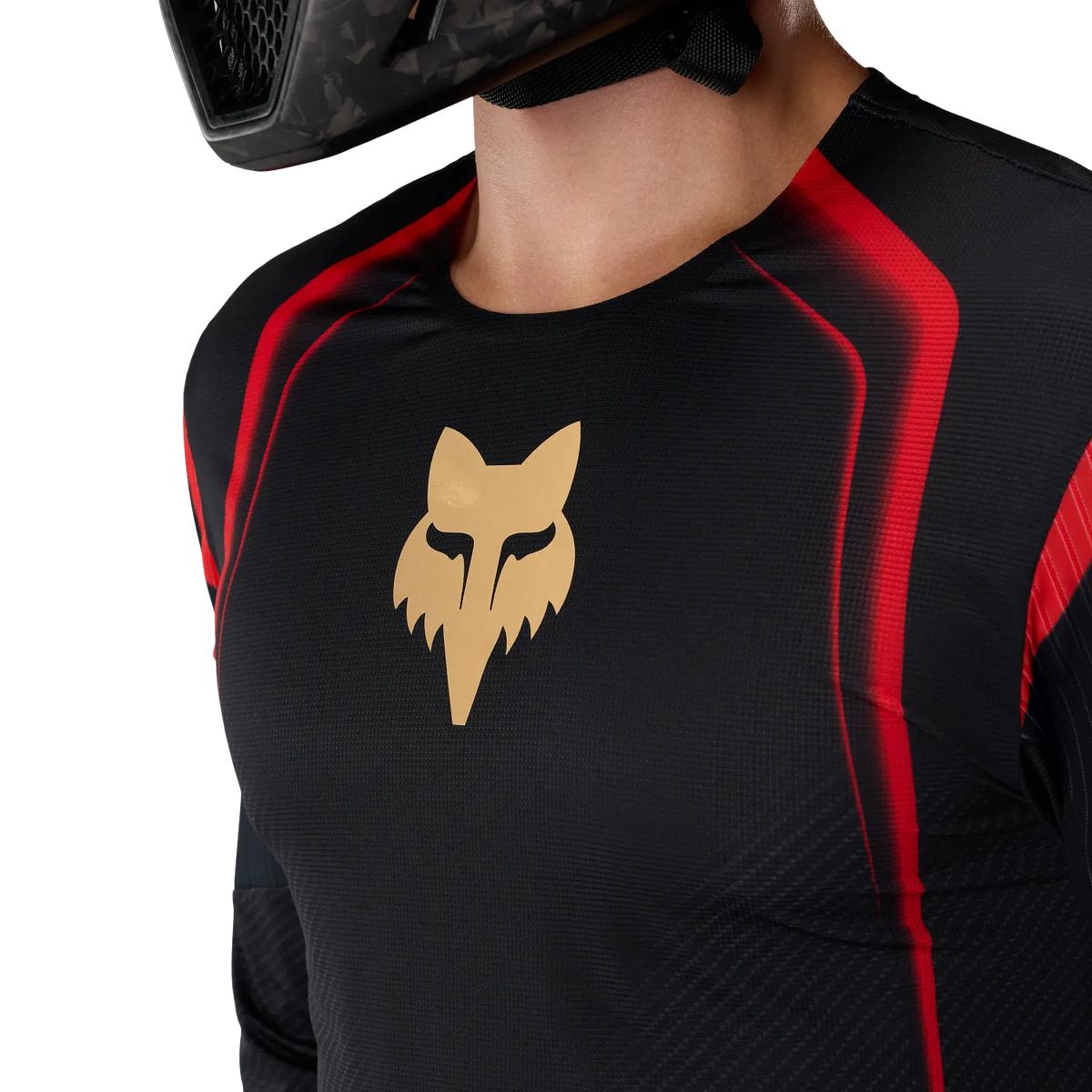 Fox Racing Flexair Long Sleeve MTB Jersey - Goldstone - Black