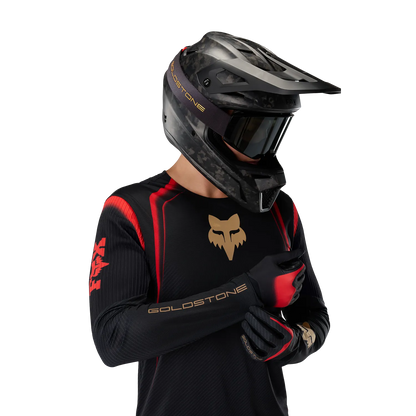 Fox Racing Flexair Long Sleeve MTB Jersey - Goldstone - Black