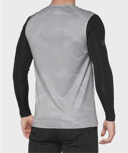 100% R-Core Concept Sleeveless MTB Jersey - Camo Grey