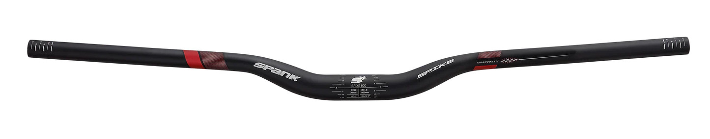 Spank Spike 800 Race Team Vibrocore Handlebar - Black-Red