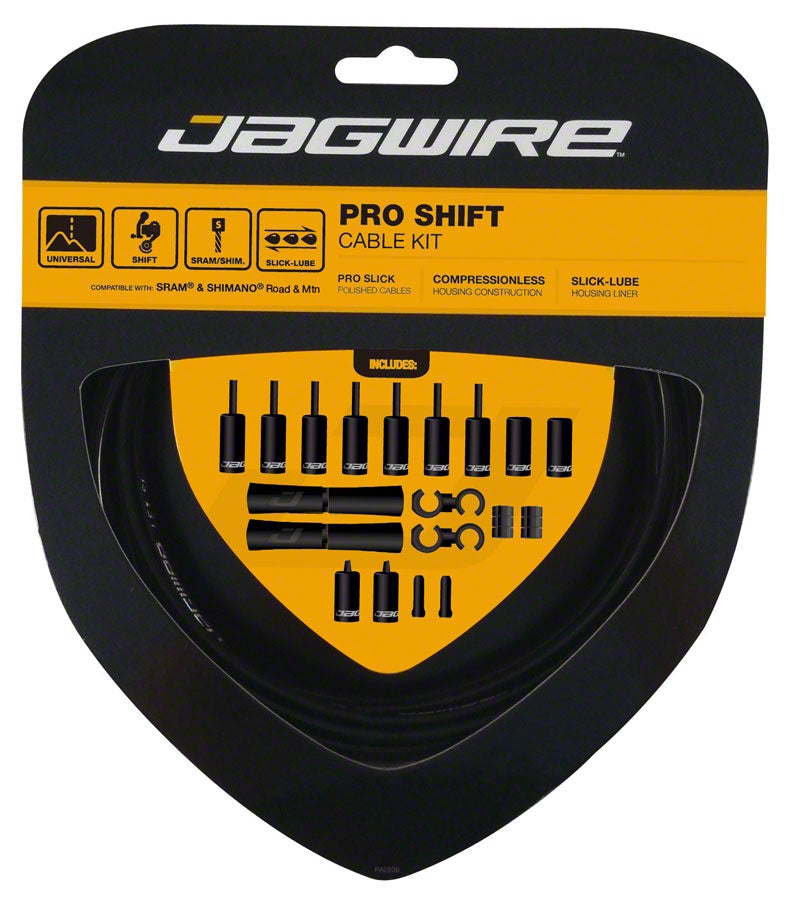 Jagwire 2x Pro Shift Kit - Black Black  