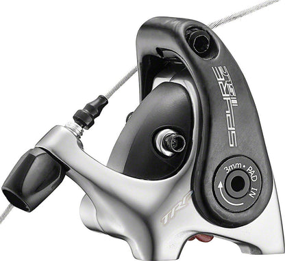 TRP Spyre SLC Road CX Mechanical Disc Brake High Polish Gray Post Mount - Carbon Arm 