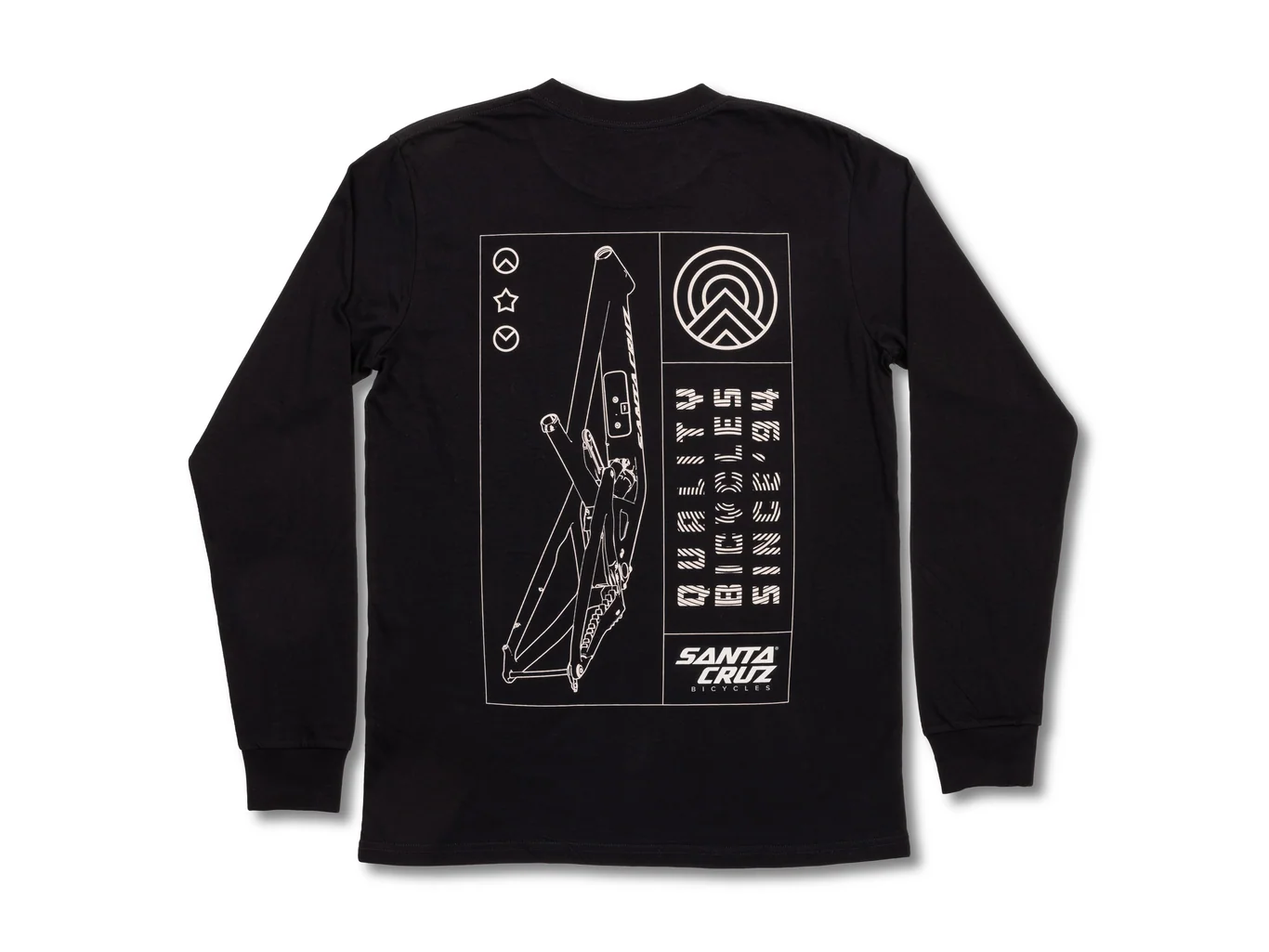 Santa Cruz Framed Long Sleeve Tee - Black