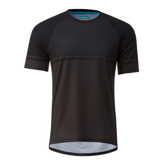 Yeti Longhorn Short Seeve MTB Jersey - Black Pinstripe