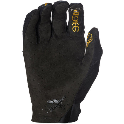 7 iDP Control MTB Glove - Black-Gold Pinstripe