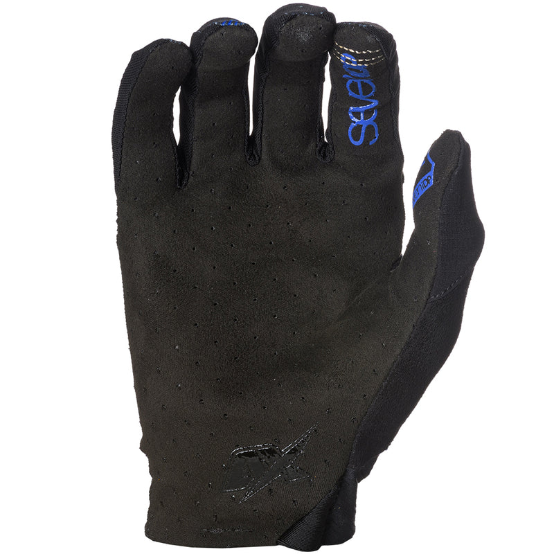 7 iDP Control MTB Glove - Black-Blue Pinstripe