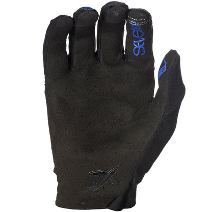 7 iDP Control MTB Glove - Black-Blue Pinstripe