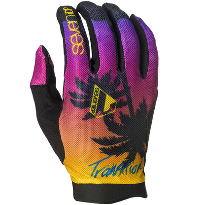 7 iDP Transition MTB Glove - 80s Palm Tree