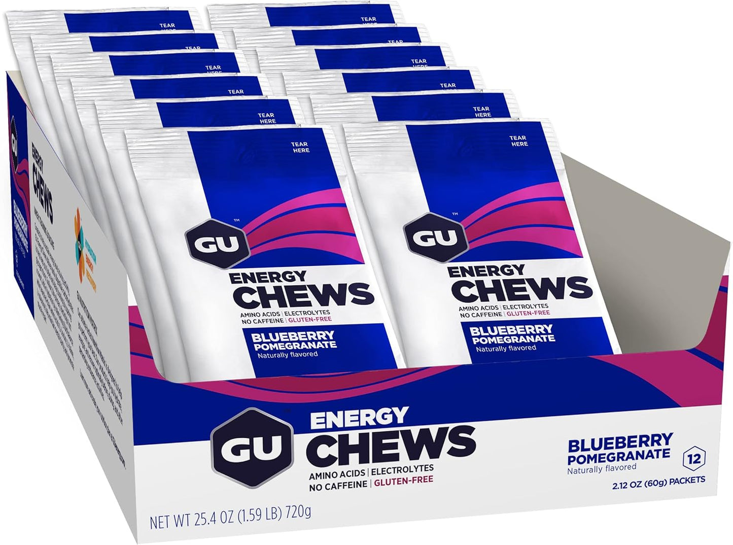 GU Energy Chews Double Serving Bag - Blueberry Pomegranate