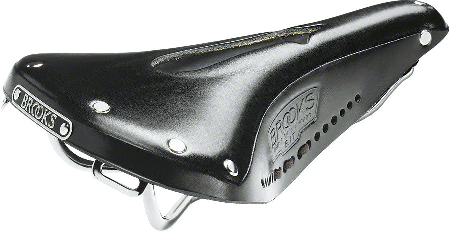 Brooks England B17 Carved Saddle - Black Black  