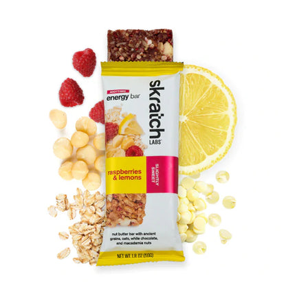 Skratch Labs Anytime Energy Bar - Raspberries & Lemons Raspberries & Lemons 12 Pack 
