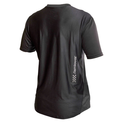 Fasthouse Alloy Mesa Short Sleeve MTB Jersey - Heather Charcoal-Black