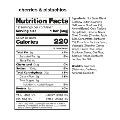Skratch Labs Anytime Energy Bar - Cherry Pistachio