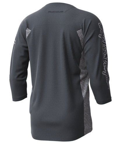Troy Lee Designs Ruckus 3/4 Sleeve MTB Jersey - Bars - Gray-Gray Heather