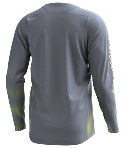 Troy Lee Designs Skyline Chill Long Sleeve MTB Jersey - Waves - Light Gray - 2023
