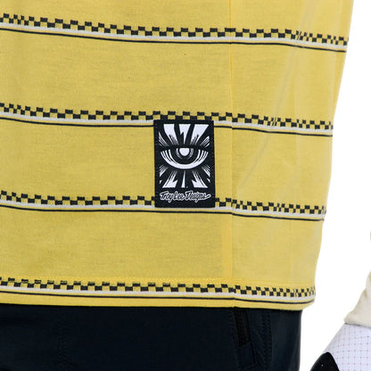 Troy Lee Designs Skyline Fakie Long Sleeve Ride Tee - Stripe - Butter