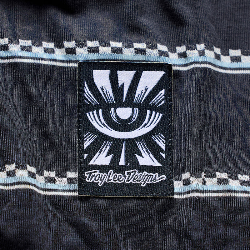 Troy Lee Designs Skyline Fakie Long Sleeve Ride Tee - Stripe - Carbon