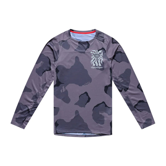 Troy Lee Designs Skyline Pro Long Sleeve MTB Jersey - Flow Camo - Carbon