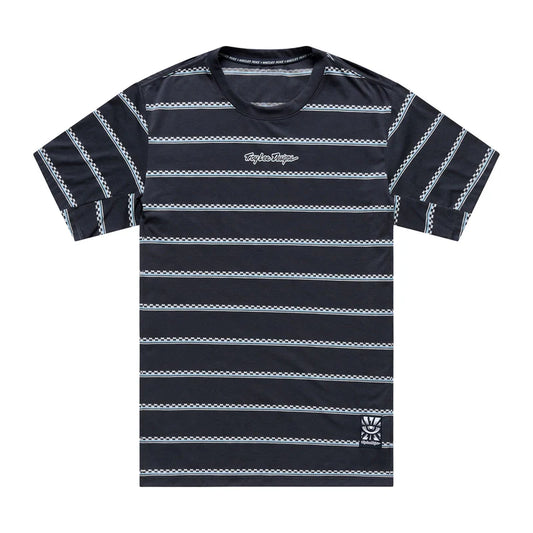 Troy Lee Designs Skyline Short Sleeve Ride Tee - Checked Out - Carbon