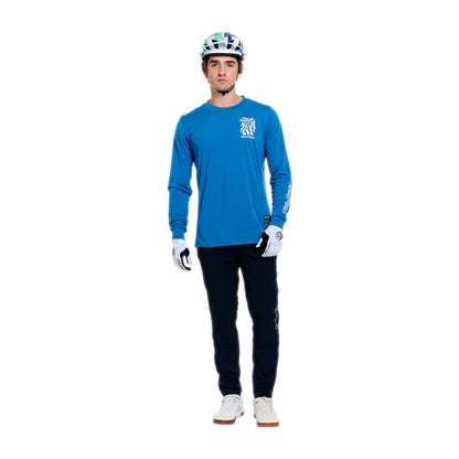 Troy Lee Designs Skyline Long Sleeve Ride Tee - One Eye - Aero Blue