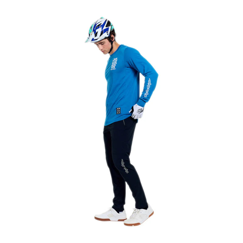 Troy Lee Designs Skyline Long Sleeve Ride Tee - One Eye - Aero Blue