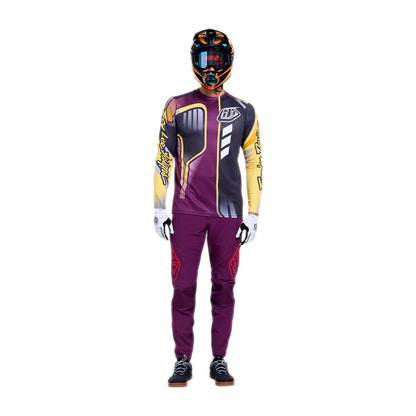 Troy Lee Designs Sprint Pro Short Sleeve MTB Jersey - Lowrider - Sangria