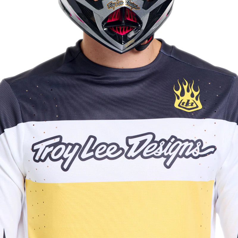 Troy Lee Designs Sprint Pro Short Sleeve MTB Jersey - Yo Moto - Butter