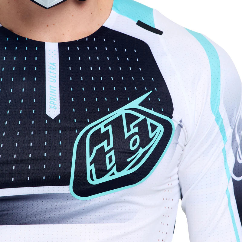 Troy Lee Designs Sprint Ultra Short Sleeve MTB Jersey - Proton - White