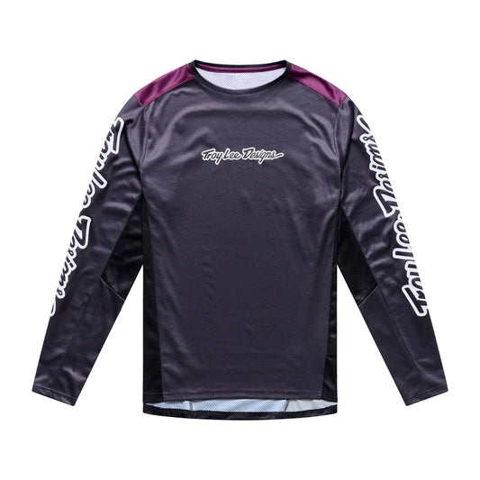 Troy Lee Designs Stage Long Sleeve MTB Jersey - Signature - Carbon