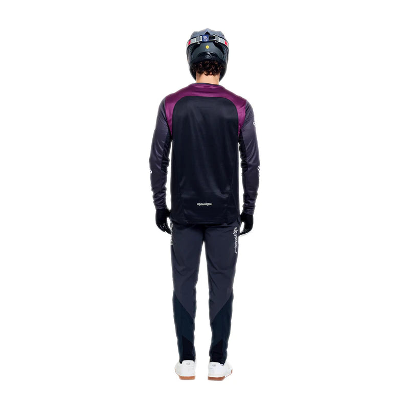 Troy Lee Designs Stage Long Sleeve MTB Jersey - Signature - Carbon