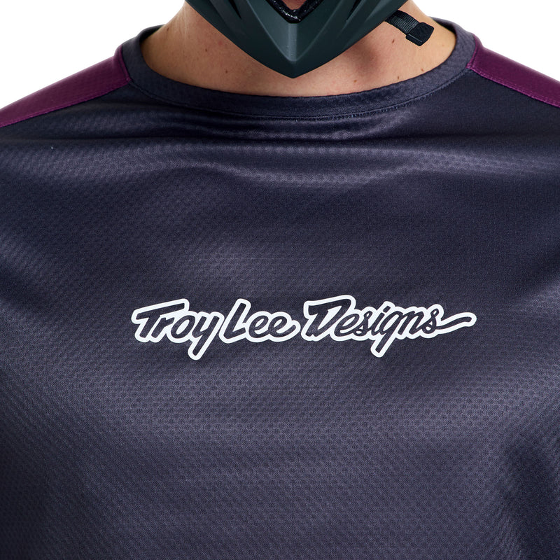 Troy Lee Designs Stage Long Sleeve MTB Jersey - Signature - Carbon
