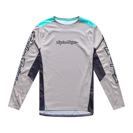 Troy Lee Designs Stage Long Sleeve MTB Jersey - Signature - Stone