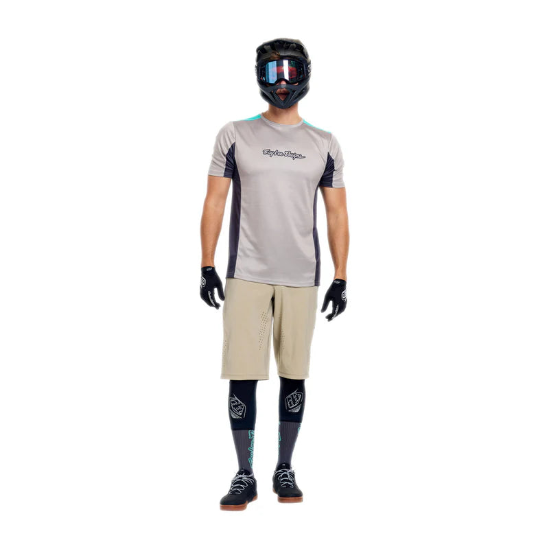 Troy Lee Designs Stage Short Sleeve MTB Jersey - Signature - Stone