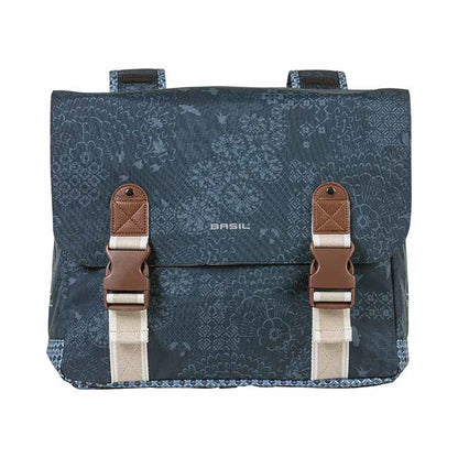 Basil Bohème Double Pannier Bag - Blue