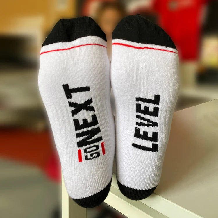 G-Form Mid-Calf Sock - White-Black-Red