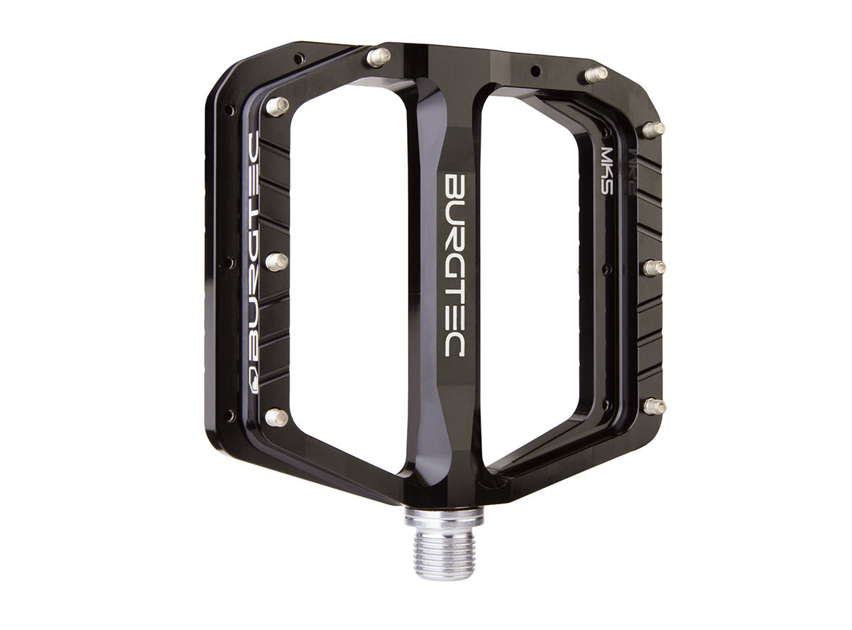 Burgtec Penthouse MK5 Flat Pedals - Black Black  