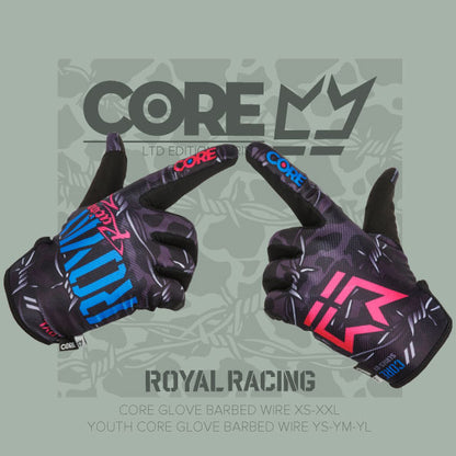 Royal Core MTB Glove - Youth - Barbed Wire