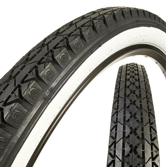 CST Tires C241 26" Cruiser Tire - Black-White Black - White 26" - 2.125" 