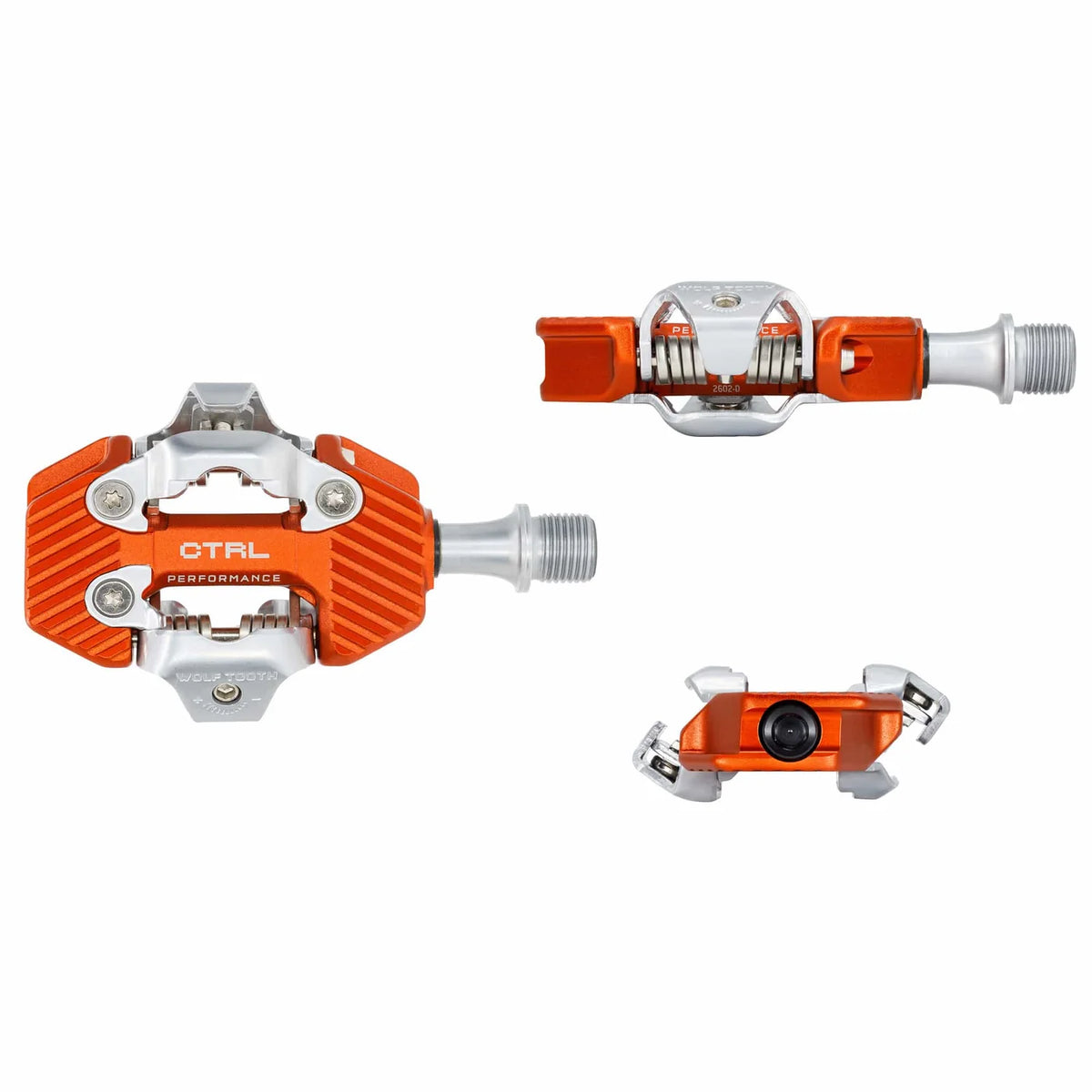 Wolf Tooth Components CTRL Trail Performance Clipless Pedal - Orange