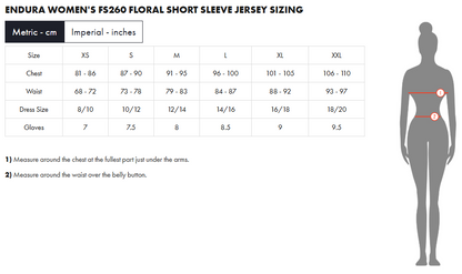 Endura FS260 Floral Block Short Sleeve Road Jersey - Womens - Bramble