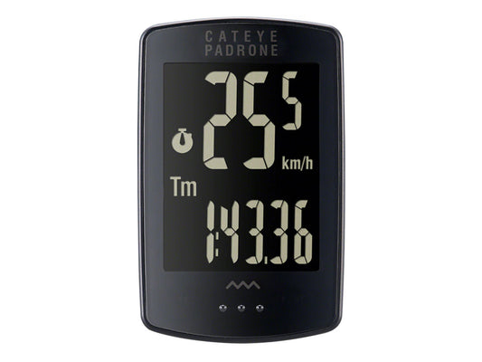 Cateye Padrone Stealth Wireless Cycling Computer - Black