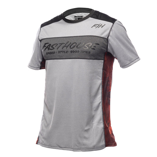 Fasthouse Classic Acadia Short Sleeve MTB Jersey - Heather Gray - 2022 Heather Gray Small 