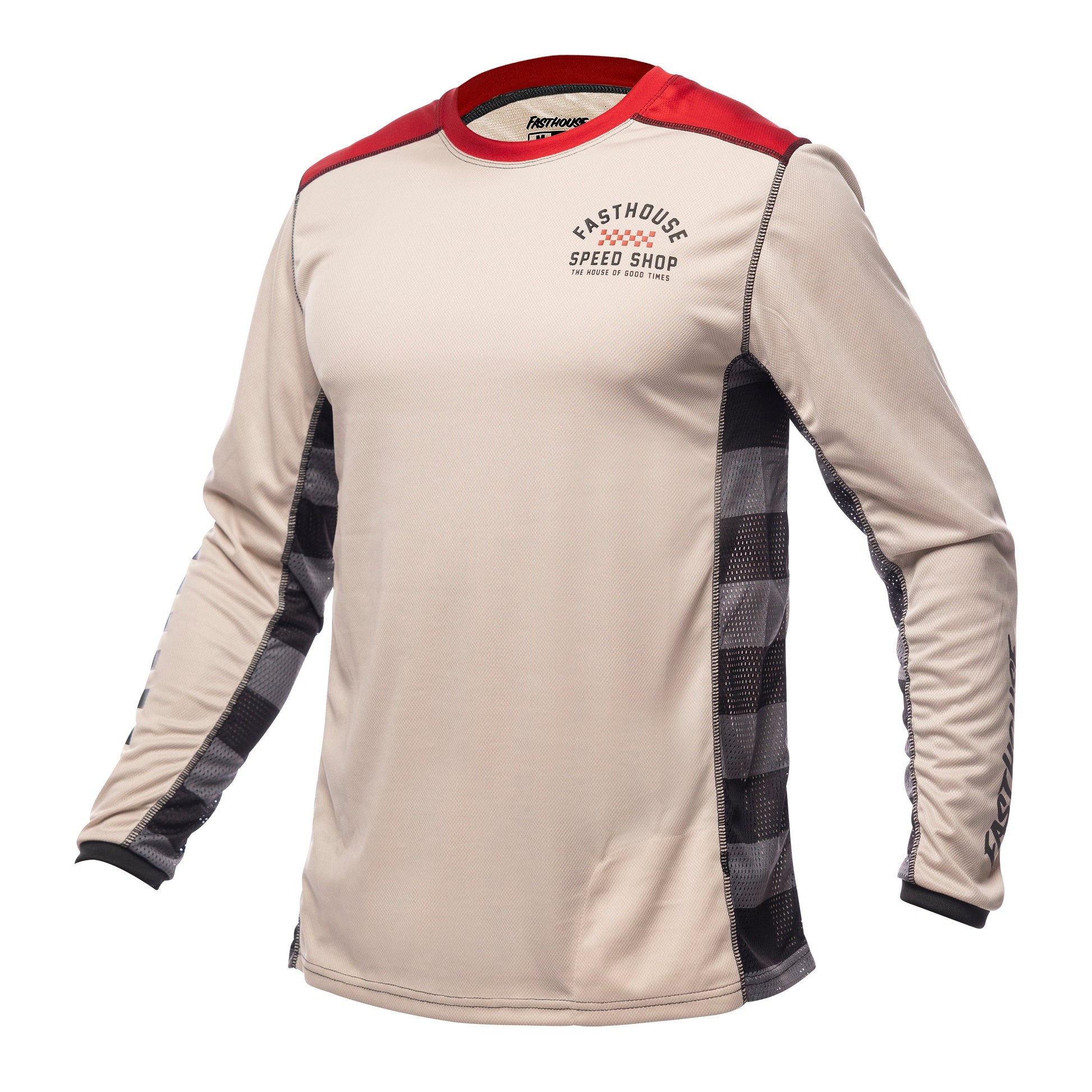 Fasthouse Classic Outland Long Sleeve MTB Jersey - Cream - 2022 Cream Small 