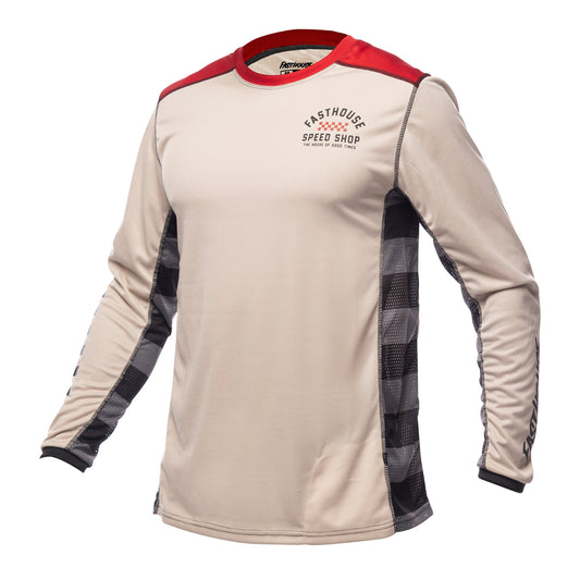 Fasthouse Classic Outland Long Sleeve MTB Jersey - Cream - 2022 Cream Small 