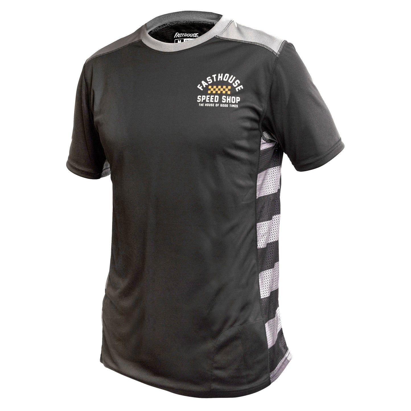 Fasthouse Classic Outland Short Sleeve MTB Jersey - Youth - Black - 2022 Black Small 