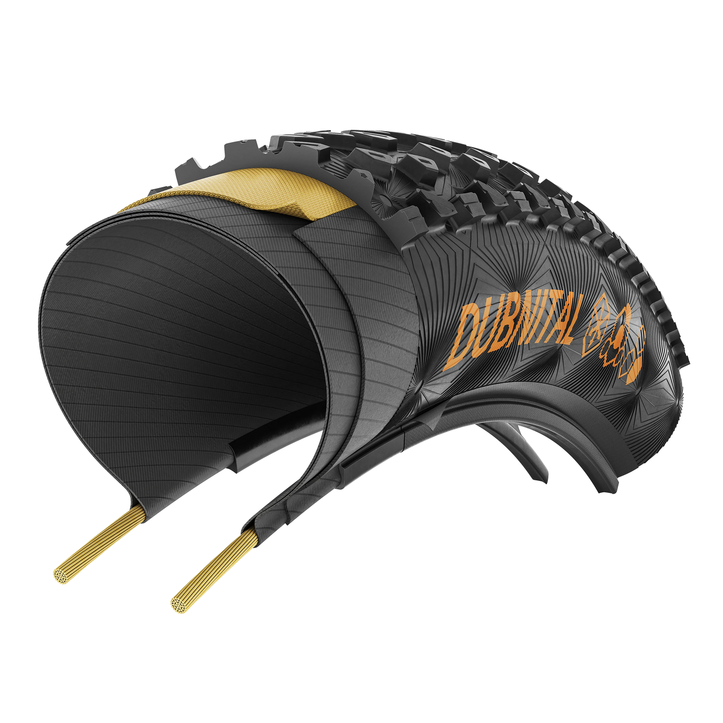 Continental Dubnital Trail Grip 29" Folding MTB Tire - Black-Transparent