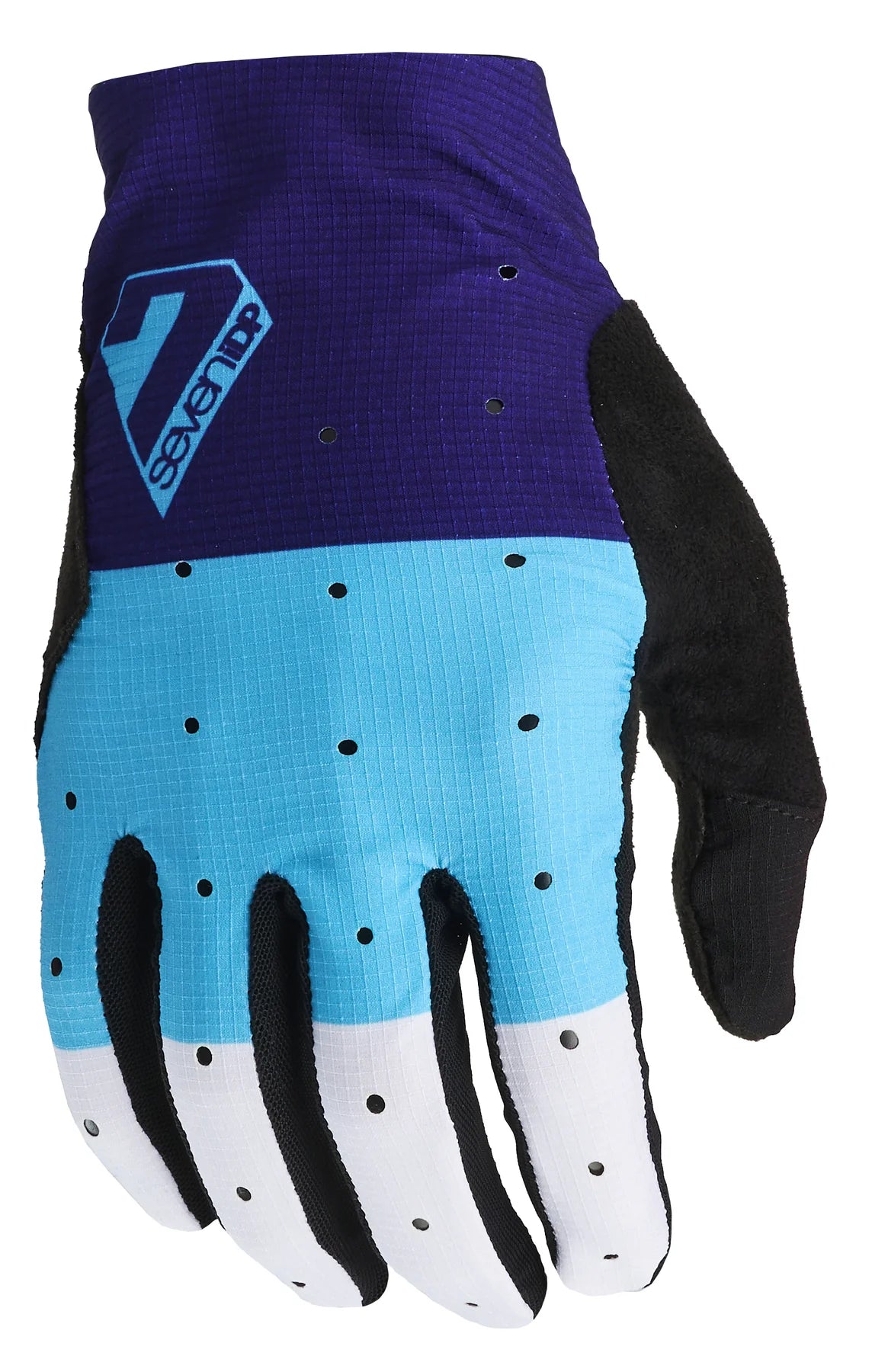 7 iDP Control MTB Glove - Blue Stripes